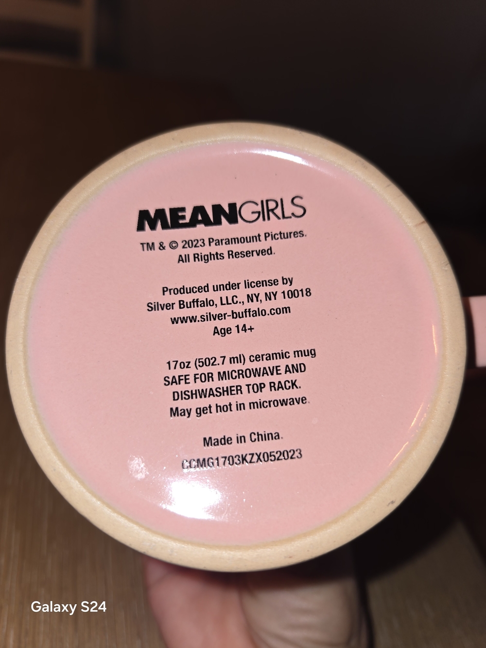 Mean Girls Pink Ceramic Quote Mug - You're Like Really Pretty Regina George - Picture 4 of 4